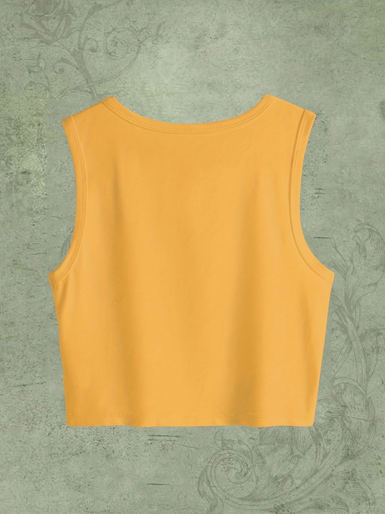 Letter Print Sleeveless Tank Top for Women
