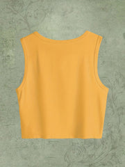 Letter Print Sleeveless Tank Top for Women