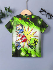 Kids Creative Building Blocks Print T shirt