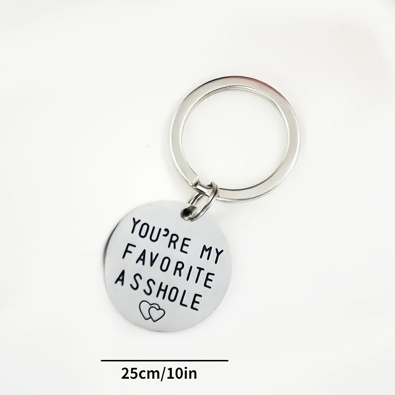 Hand Stamped Friends Bag Key Chain - Favorite Keychain