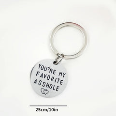Hand Stamped Friends Bag Key Chain - Favorite Keychain