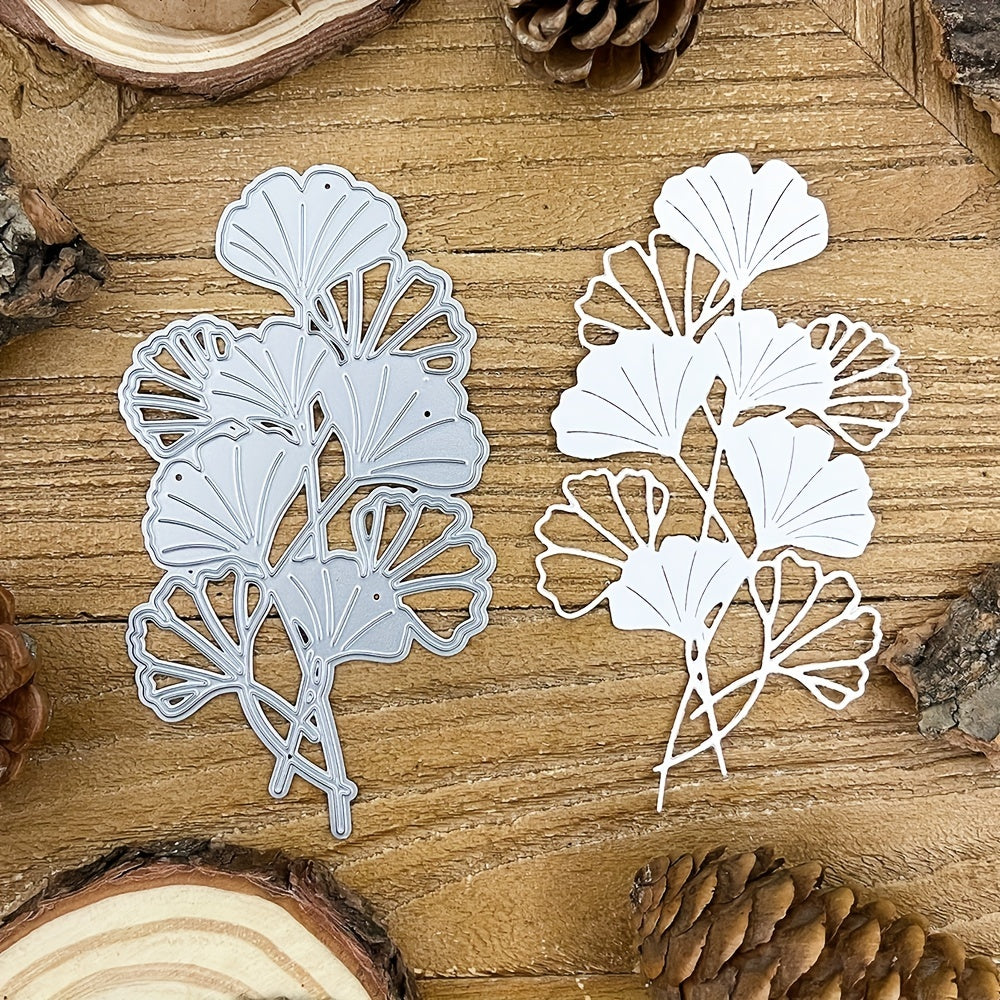 Ginkgo Biloba Flowers Metal Cutting Dies for Scrapbooking