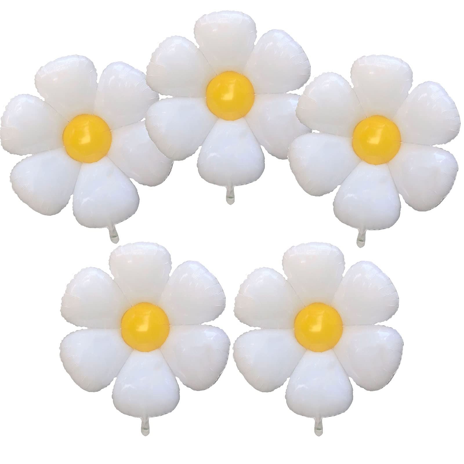 5pcs Daisy Balloon Flower Balloon Daisy Party Decorations