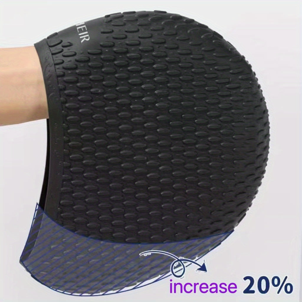 Waterproof Silicone Swimming Cap for Short and Long Hair