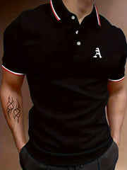 Classic A Print Men's Polo Shirt