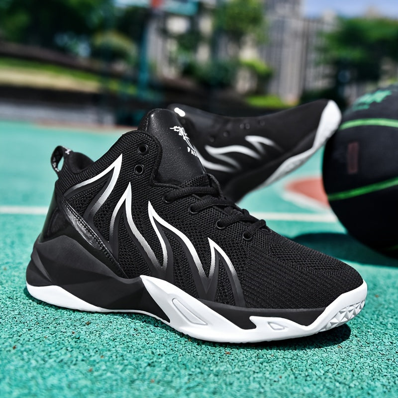 Men's Plus Size Breathable Basketball Shoes Non Slip Lace Up Sneakers