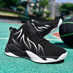 Men's Plus Size Breathable Basketball Shoes Non Slip Lace Up Sneakers