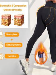 Women's Sauna Leggings High Waist Compression Capris