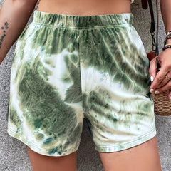 Tie Dye Stretch Loose Shorts