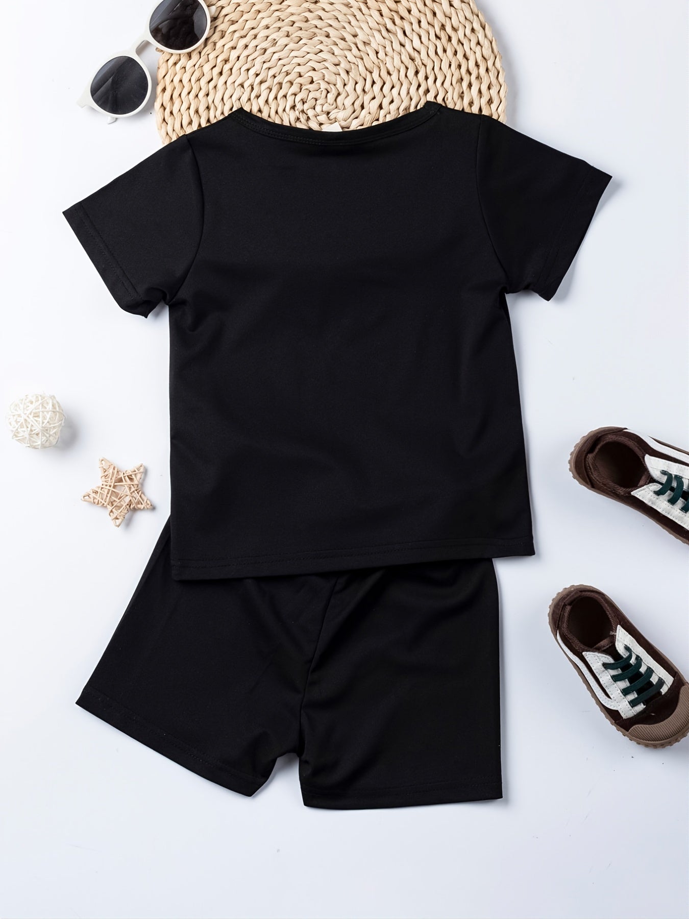 Boys Big Brother Outfit Shorts & t shirt Crew Neck Casual Summer Kids Clothes