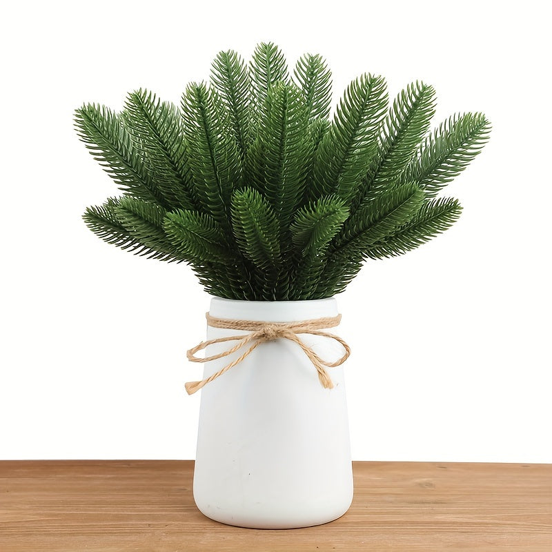 12pcs Artificial Pine Branches for Christmas DIY Home Decoration