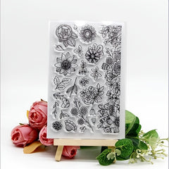 Flower Silicone Clear Stamp for DIY Scrapbooking