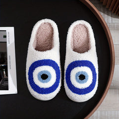 Cartoon Print Plush Slippers - Comfortable Indoor Home Slippers
