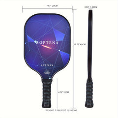 AOFTENA Pickleball Paddles Set with 2 Fiberglass Paddles, Bag, 6 Balls