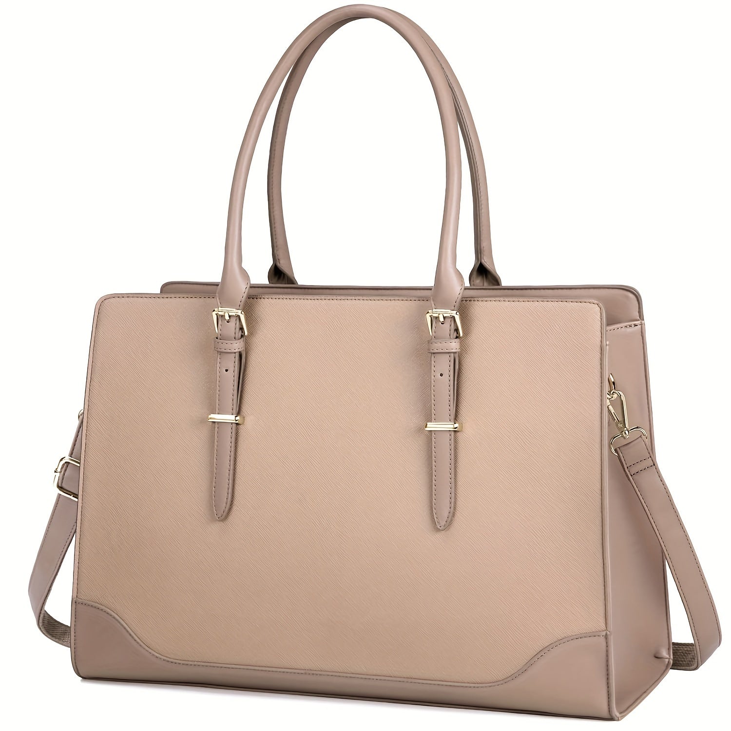 Large Capacity Waterproof PU Leather Laptop Bag for Women