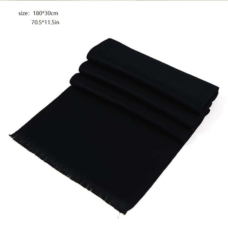 Men's Solid Business Scarf 30 x 11 inches