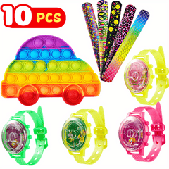 10pcs Kids Party Favors Treasure Box for School Classroom Prize Birthday Gift