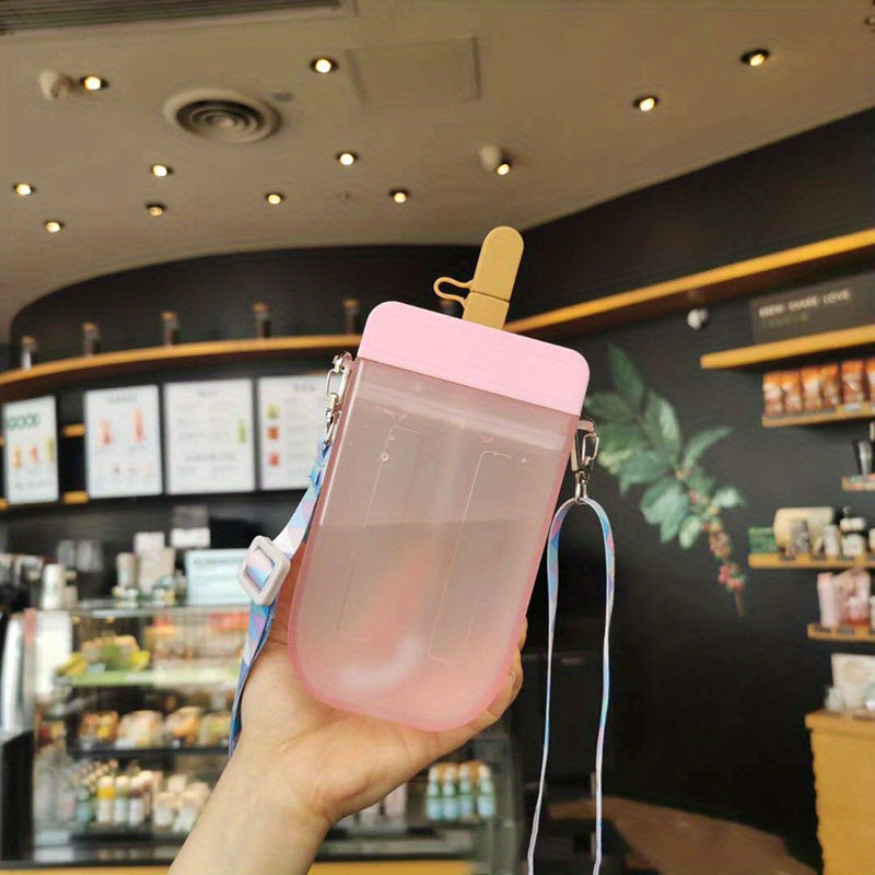 Kids' Ice Cream Water Bottle w/ Strap - Leak Proof