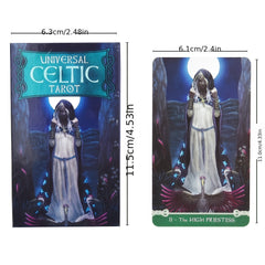 56pcs Universal Celtic Tarot Deck Modern Tarot Library Cards with QR Code Guide