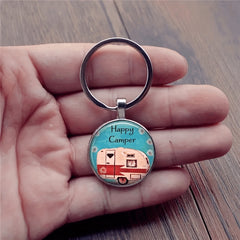 Retro Car Keychain Necklace for Boys and Girls