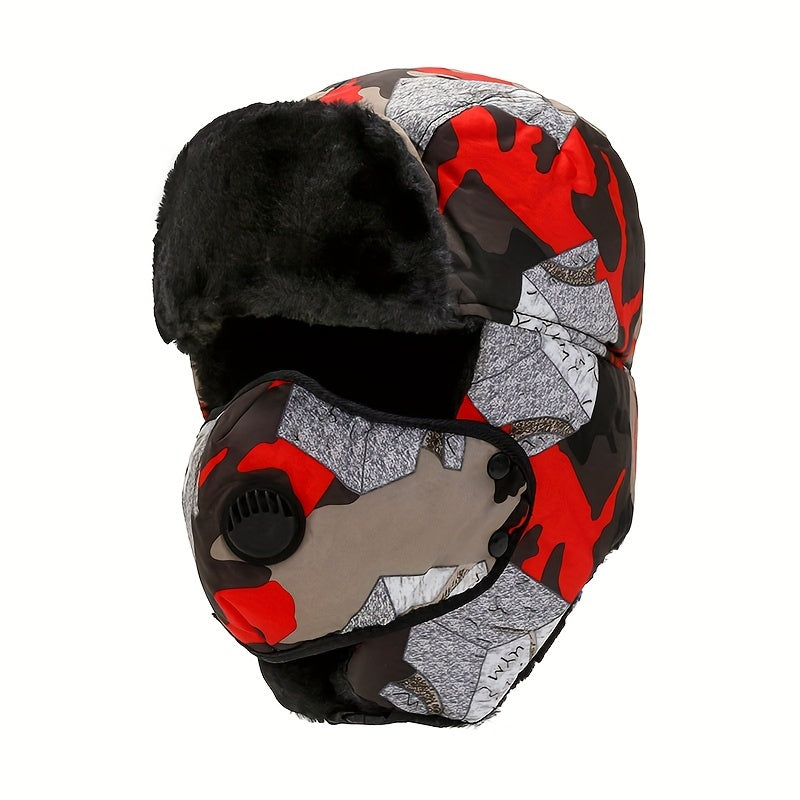 Winter Fishing Hat with Face and Ear Protection