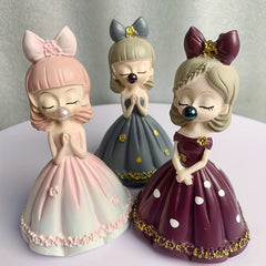 Nordic Style Girl Ornaments Living Room Home Decoration Resin Crafts