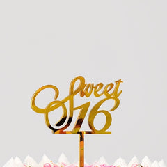 Sweet 16 Cake Insert Birthday Cake Decoration