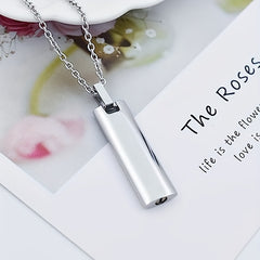 Paw Print Cremation Jewelry Necklace For Pet Ashes