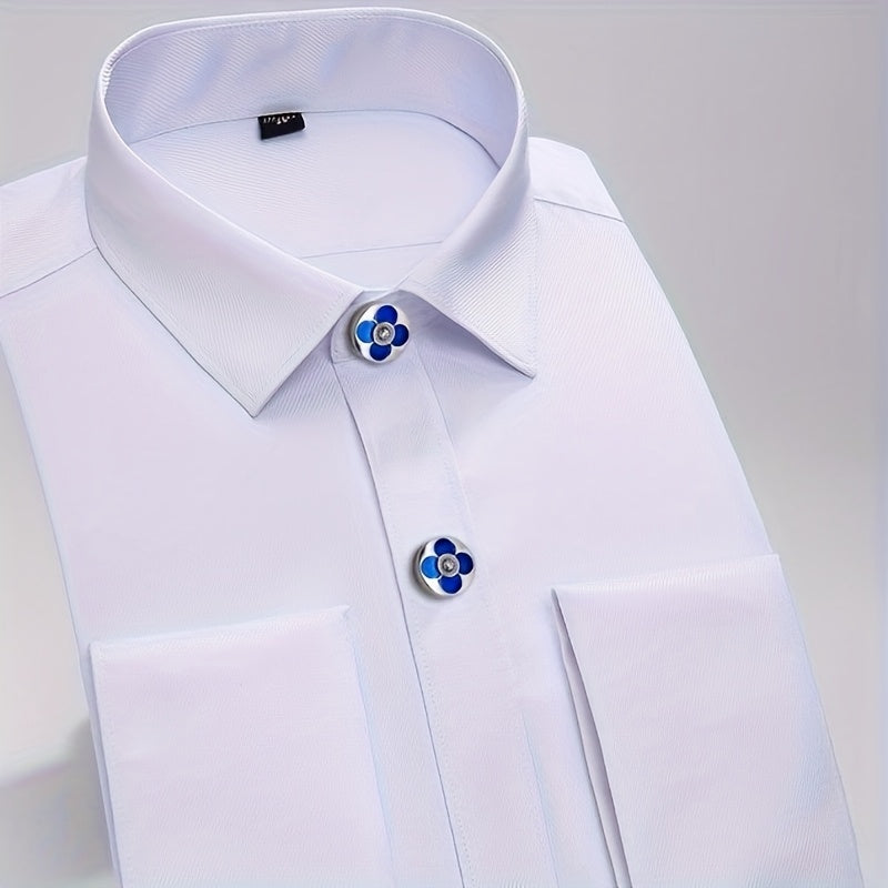 Rhinestone Button Covers for Men & Women Floral Pattern Shirt Decoration