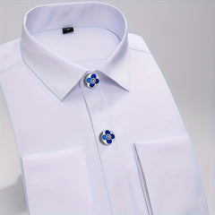 Rhinestone Button Covers for Men & Women Floral Pattern Shirt Decoration