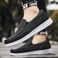 Men's Canvas Loafer Shoes Slip On Lightweight Walking Sneakers