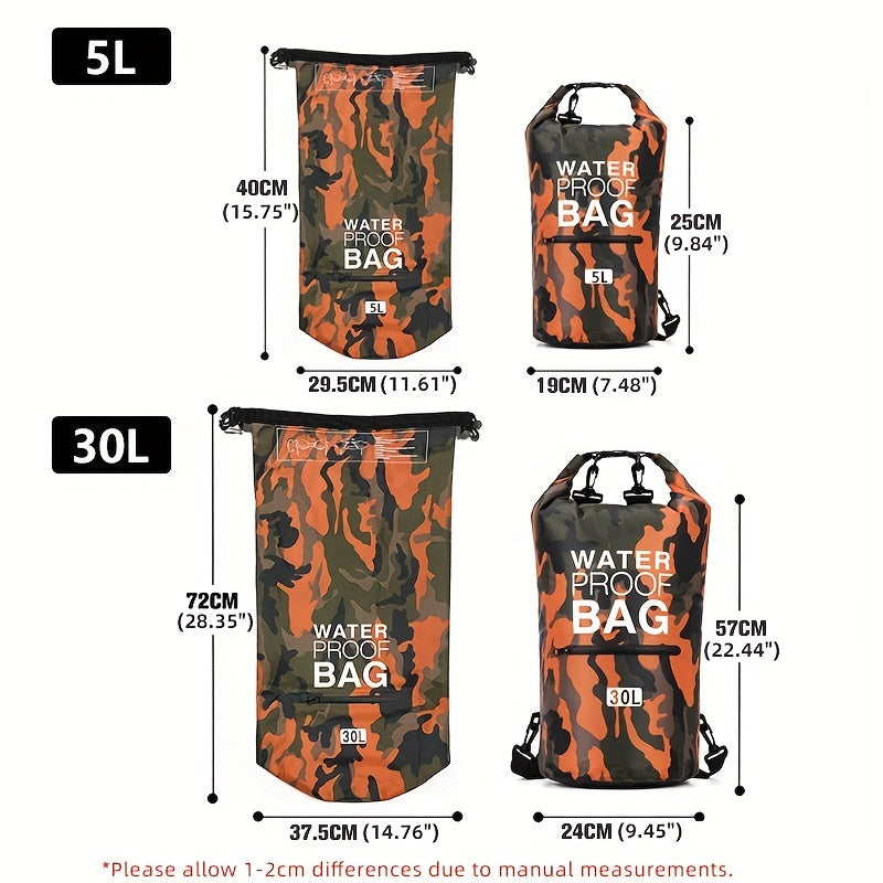 Waterproof Dry Bag Backpack with Wet Separation Pocket