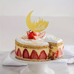 Golden Castle Cake Decoration Insert Moon Castle Birthday Cake Insert