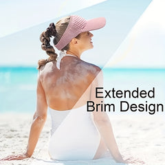 Summer Visor Hat Crochet Sun Beach Sports Hats