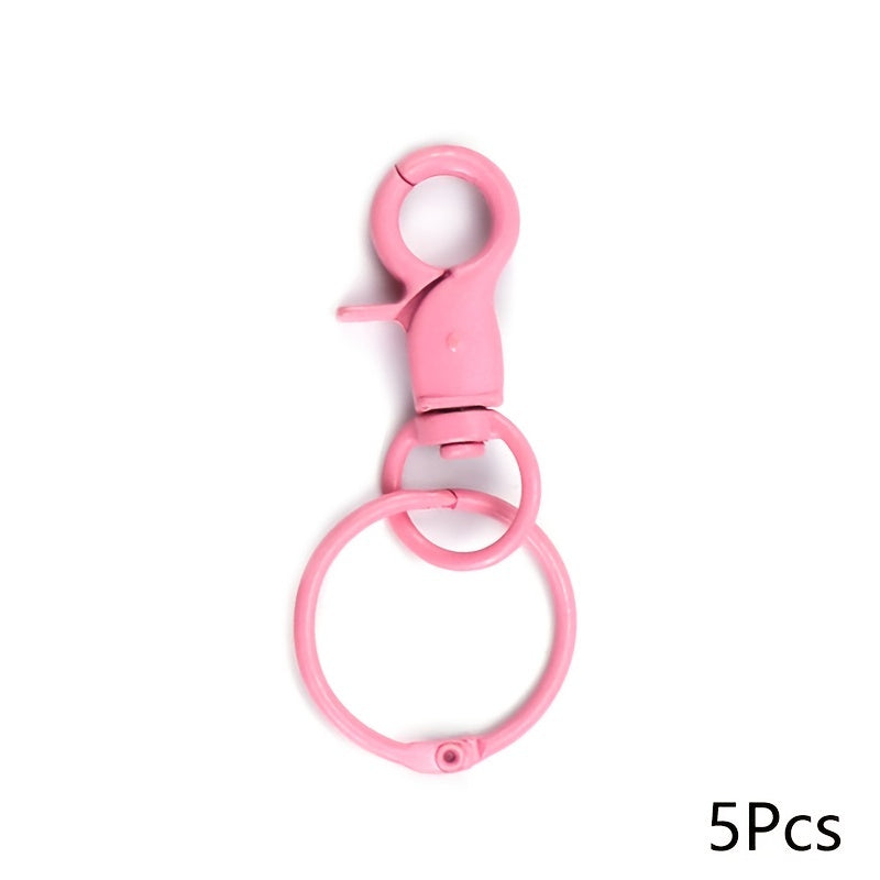 5pcs Colorful Keychain Key Ring Bag Backpack Hanging Key Chain Pendant