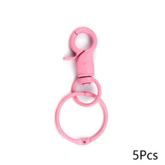 5pcs Colorful Keychain Key Ring Bag Backpack Hanging Key Chain Pendant