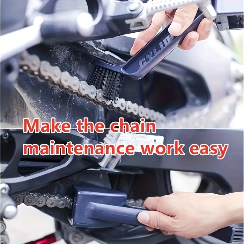 Chain Washer & Cleaning Brush for Motorcycles & Bicycles