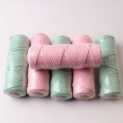 50m 3mm Cotton Thread Sewing Home Decoration DIY Holiday Woven Rope