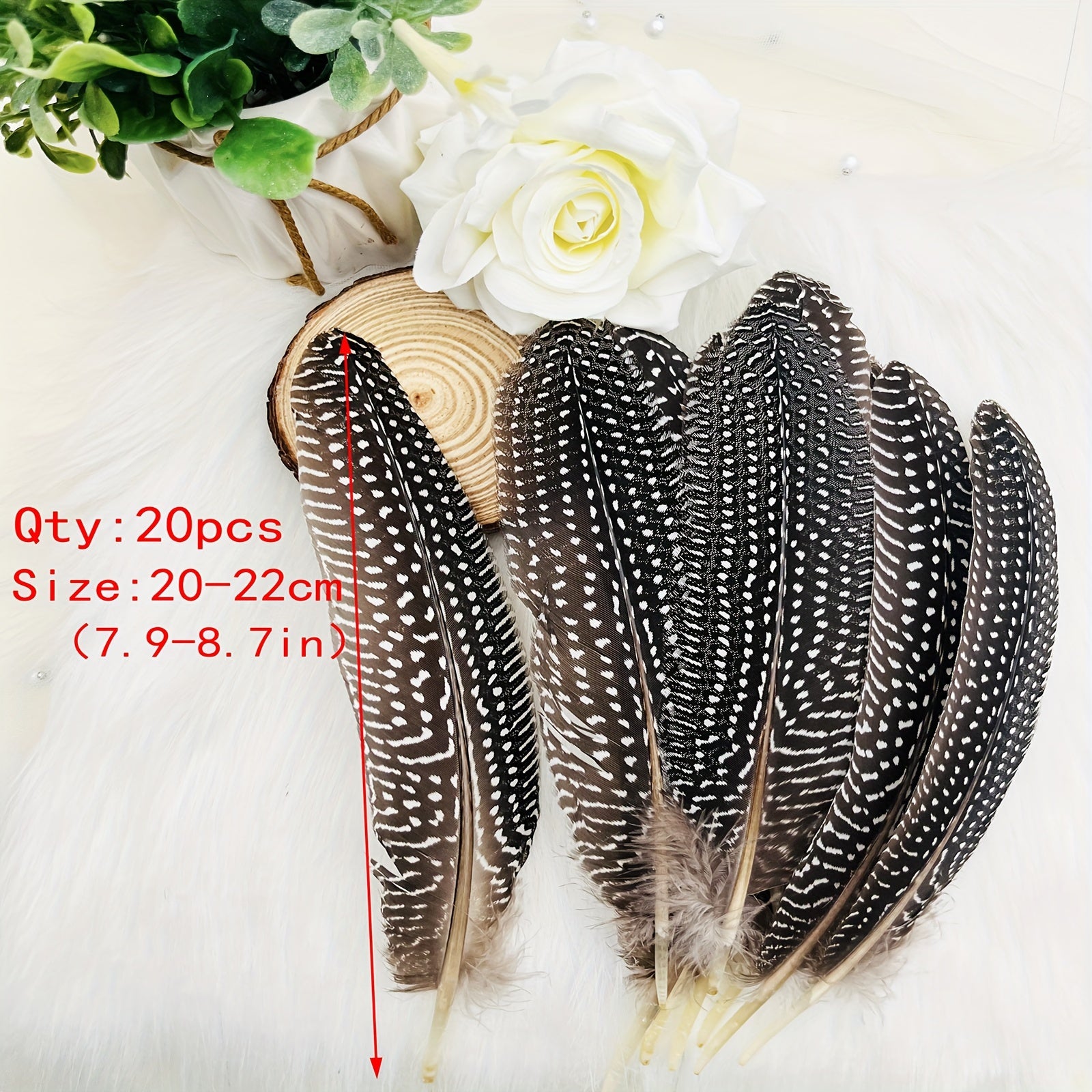 20pcs Natural Turkey Feather Craft Decoration Clothing Hats Home Party