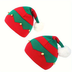 Christmas Hat Knitting Hat Bell Thanksgiving Family Party Hats