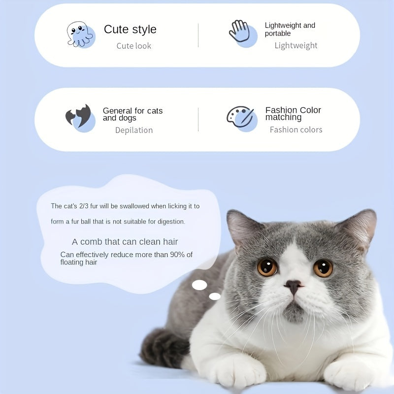 Jellyfish Pet Comb Hair Brush Cat Remover Cleaning Flea Comb
