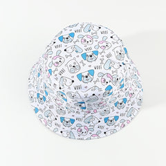 Dog Print Bucket Hat Lightweight Summer Sun Visor Cap
