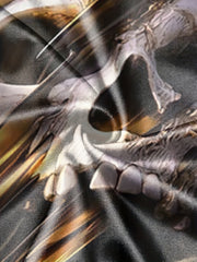 Men's 3D Skull Print T-Shirt Breathable Tee for Summer Outdoor