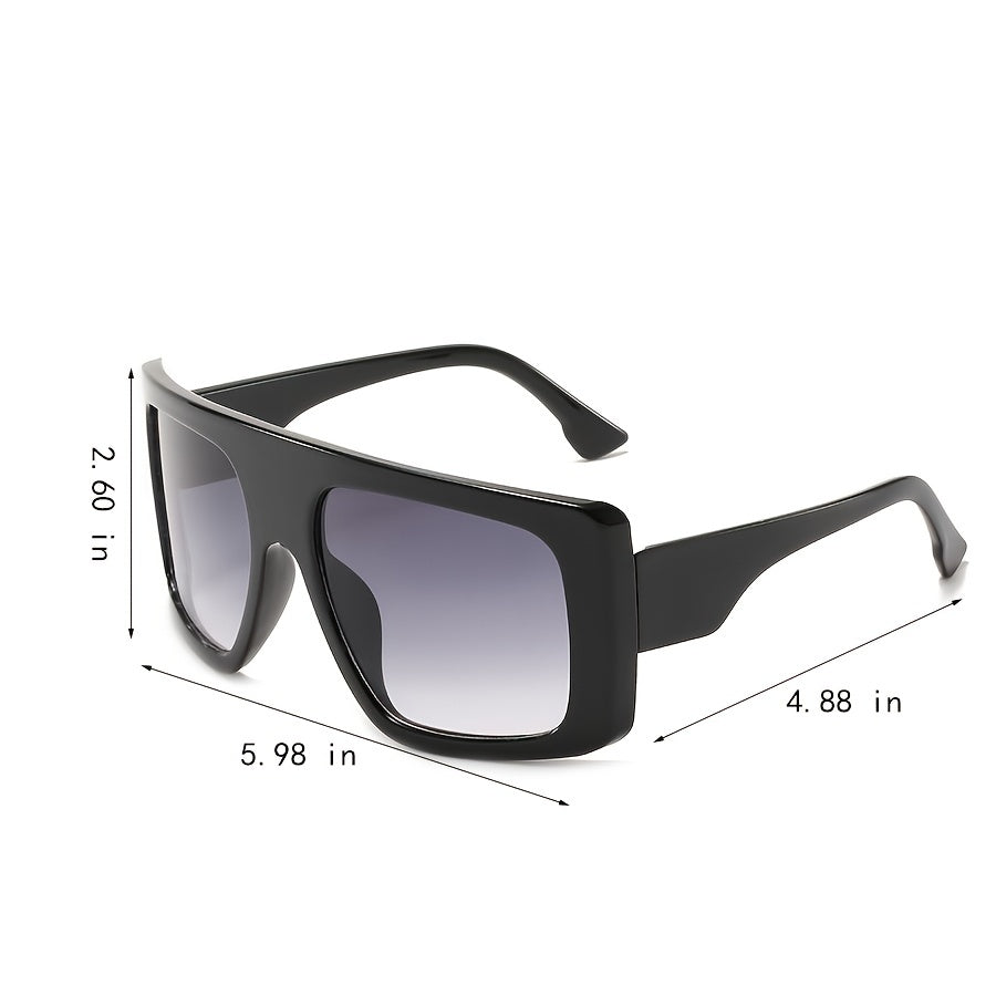 Oversized Square Frame Sunglasses UV Protection Shades For Women