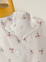 Baby Girls Cartoon Floral Long Sleeve Coat