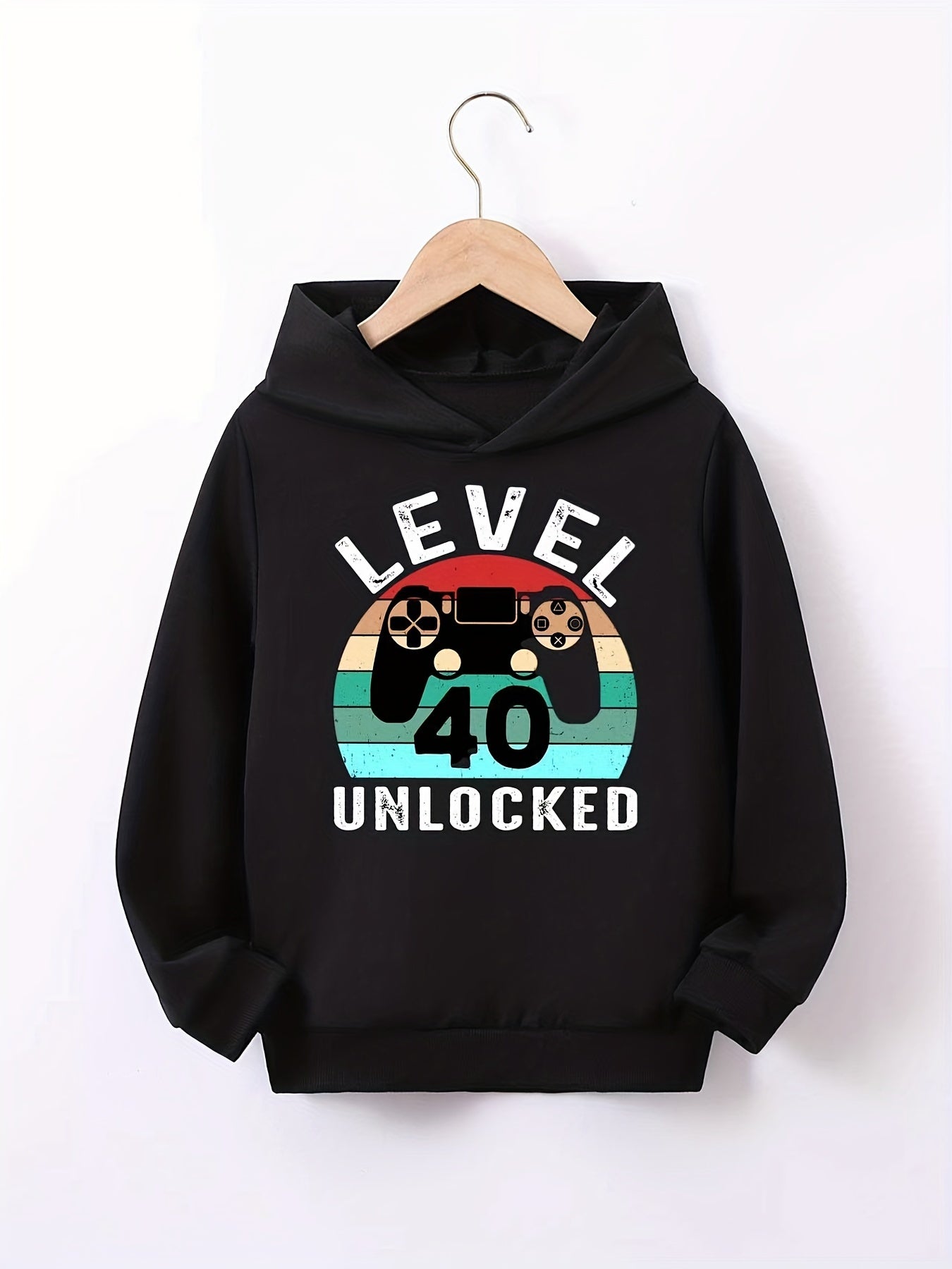 Boys Casual Hooded Sweatshirt for Spring Fall Kids Hoodie Tops