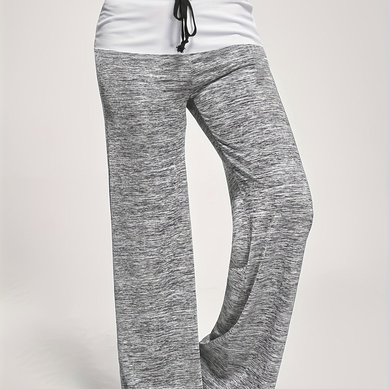 Wide Leg Elastic Yoga Pants Loose Casual Drawstring Pants