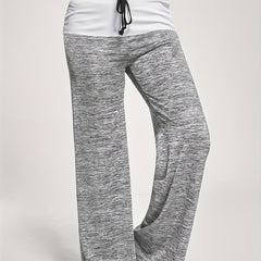 Wide Leg Elastic Yoga Pants Loose Casual Drawstring Pants