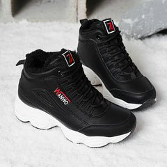 Women's High Top Plush Inner Thermal Sports Sneakers