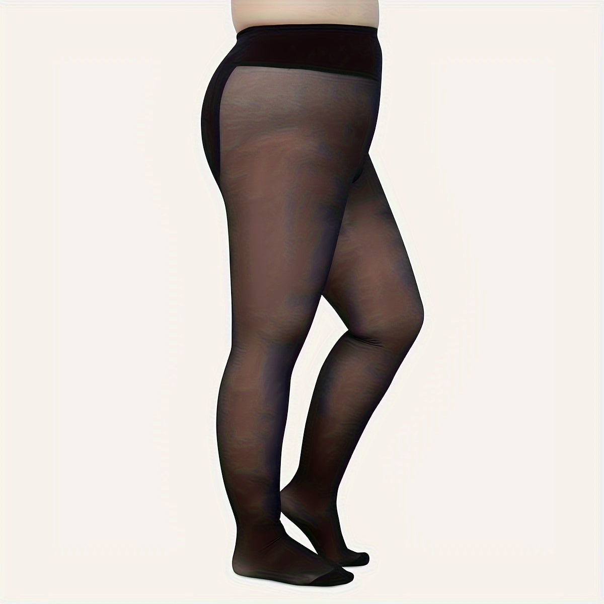 Women's Plus Two Tone Fishnet Pantyhose